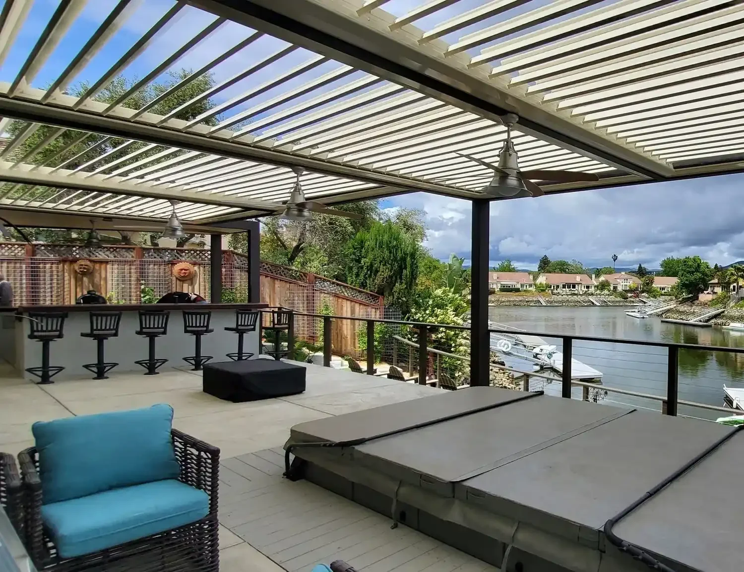 Custom outdoor living space